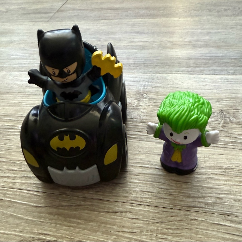 2/$20 Little People Batman, Batmobile & Joker - Picture 1 of 6